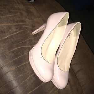 Light pink high heels